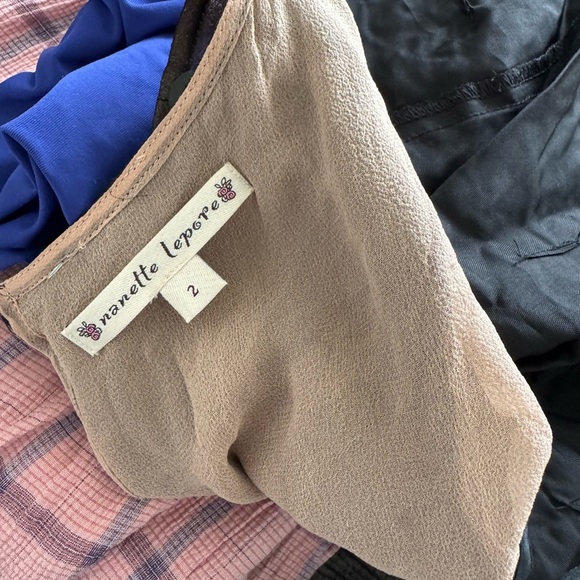 Nanette Lepore 100% Silk Sequins Sheer Top Emblished Black Cocktail Dress Sz 4 - Picture 8 of 9